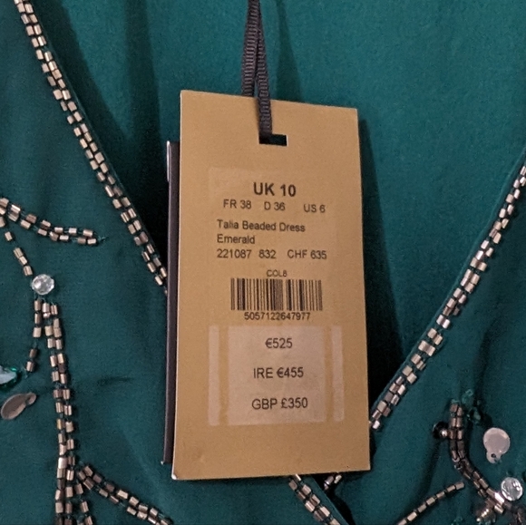 Phase Eight embroidered wrap dress (NWT) - Picture 9 of 9